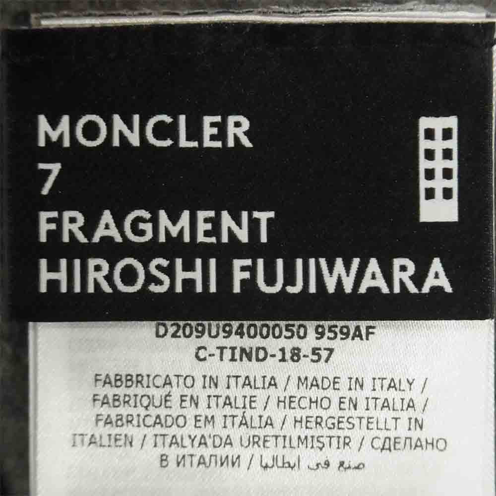 MONCLER モンクレール 7 FRAGMENT HIROSHI FUJIWARA GENIUS CARDIGAN フラグメント ジーニアス カーディガン グレー系 L【美品】【中古】