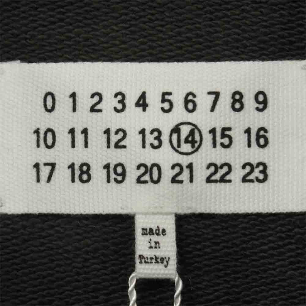 MAISON MARGIELA メゾンマルジェラ S50HG0034 S25443 レザー エルボー パッチ ジップアップ パーカー ダークグレー系 48【極上美品】【中古】