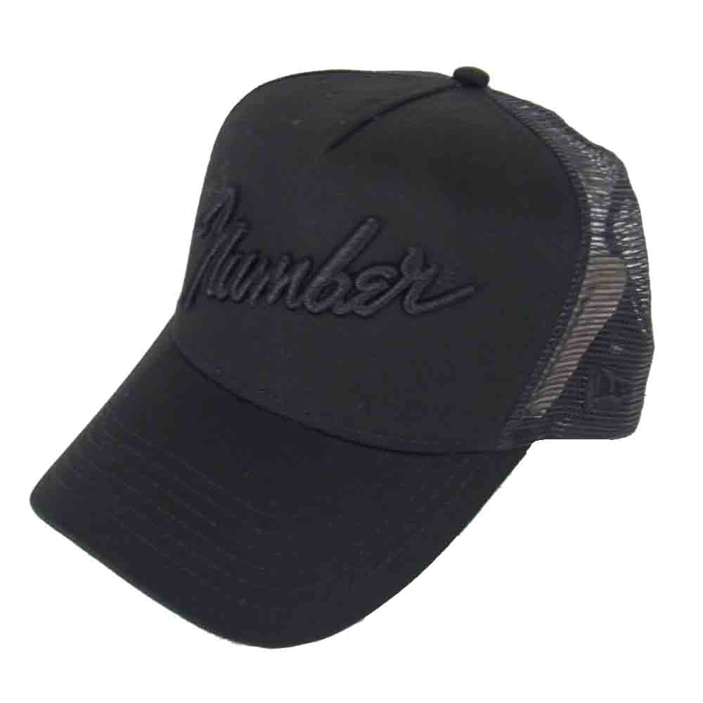 NUMBER(N)INE ナンバーナイン ニューエラ NEW ERA MESH CAP ロゴ メッシュキャップ  ブラック系【中古】
