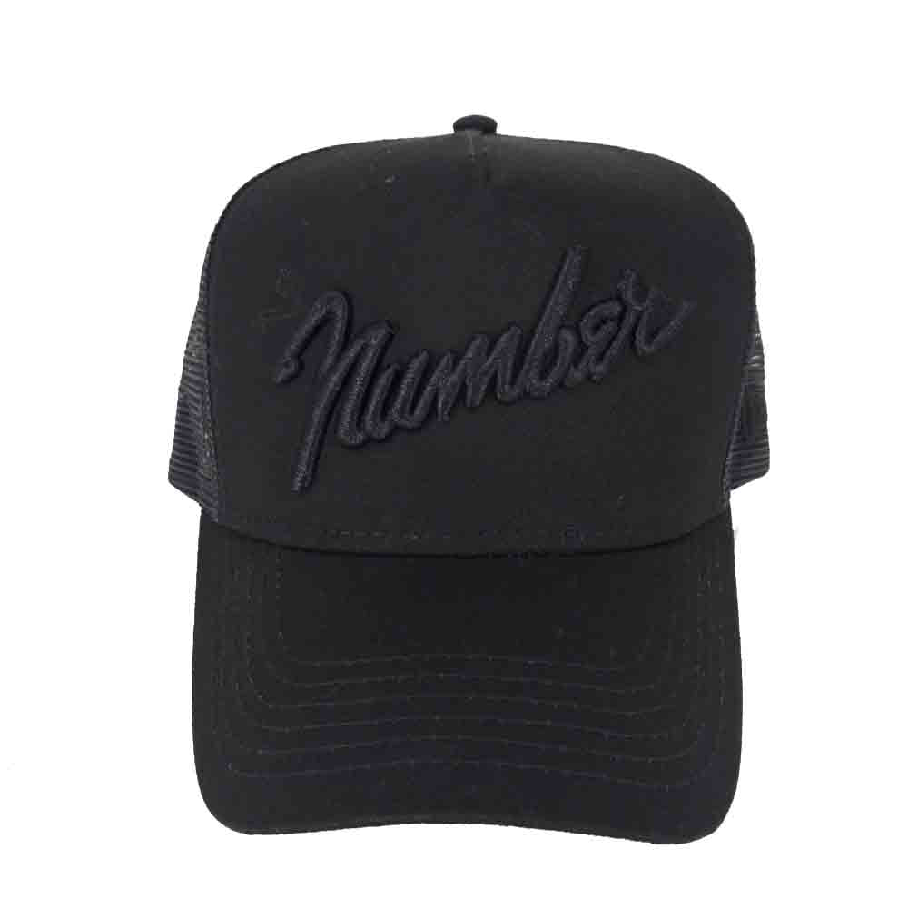NUMBER(N)INE ナンバーナイン ニューエラ NEW ERA MESH CAP ロゴ メッシュキャップ  ブラック系【中古】