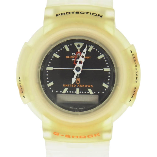 G-SHOCK ジーショック UNITED ARROWS ユナイテッドアローズ AW-500BUA-1E デジアナ クォーツ 腕時計 不動品 クリア系【中古】