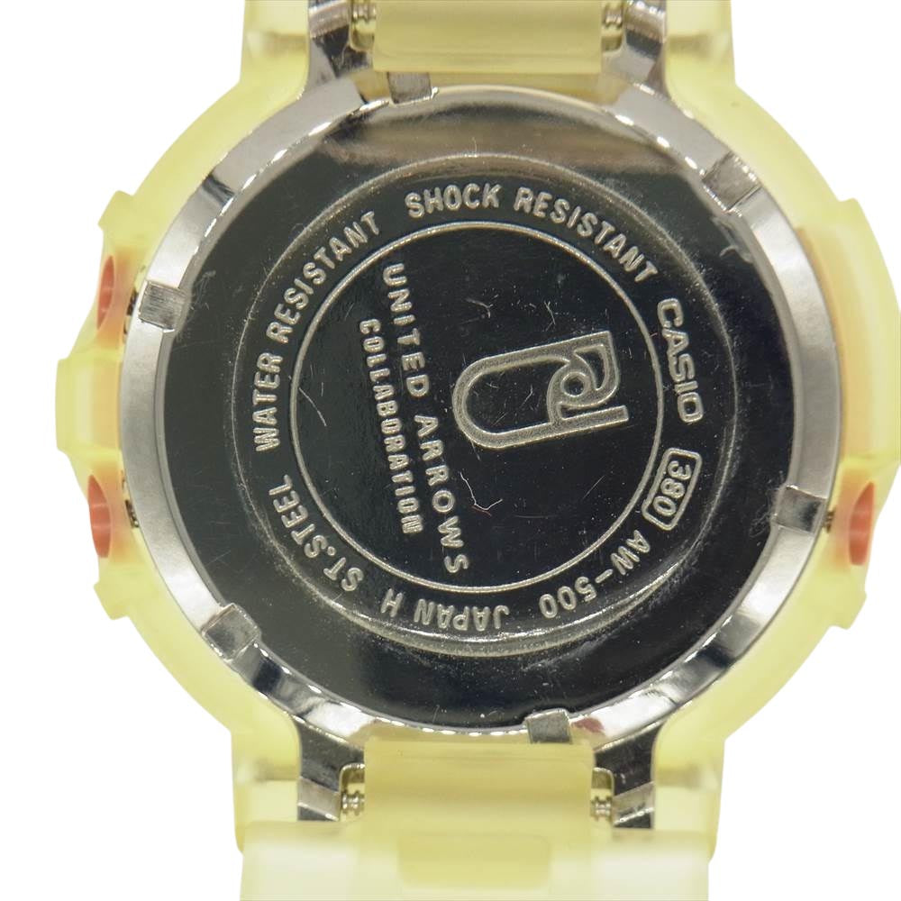 G-SHOCK ジーショック UNITED ARROWS ユナイテッドアローズ AW-500BUA-1E デジアナ クォーツ 腕時計 不動品 クリア系【中古】