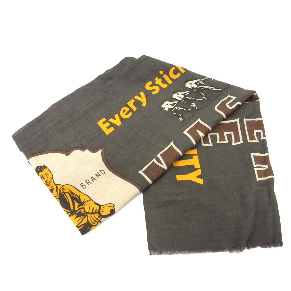 オールドジョー ストール ロゴ  グレー系【中古】