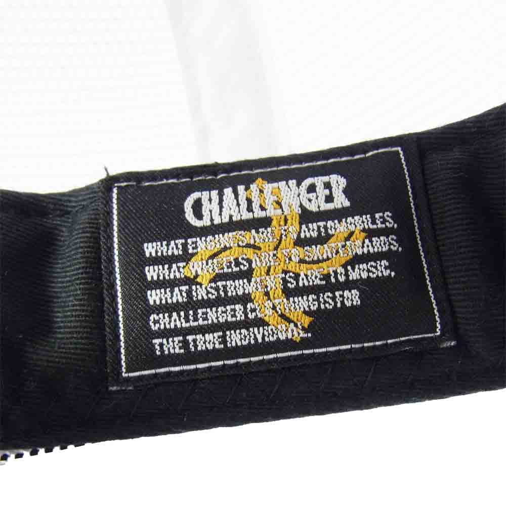 CHALLENGER チャレンジャー ロゴ メッシュ キャップ 白×黒【中古】