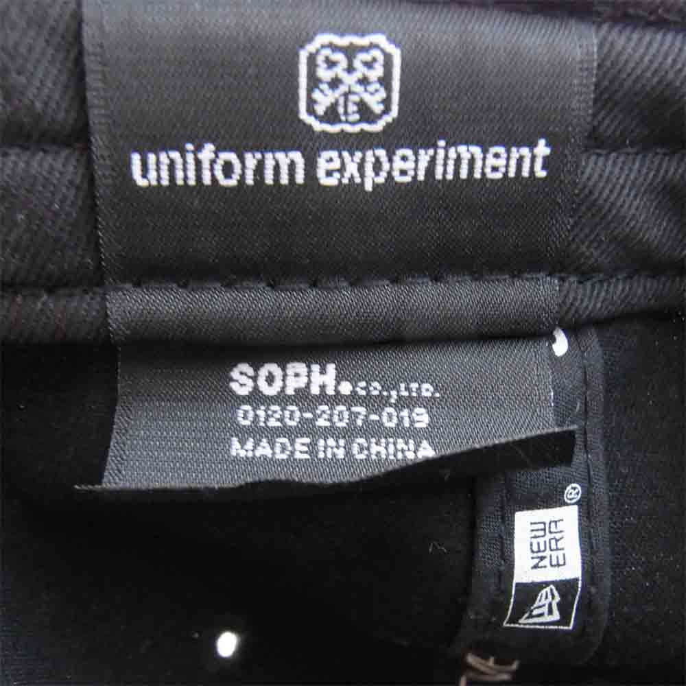 uniform experiment ユニフォームエクスペリメント × NEW ERA ニューエラ ロゴ キャップ ブラック系【中古】