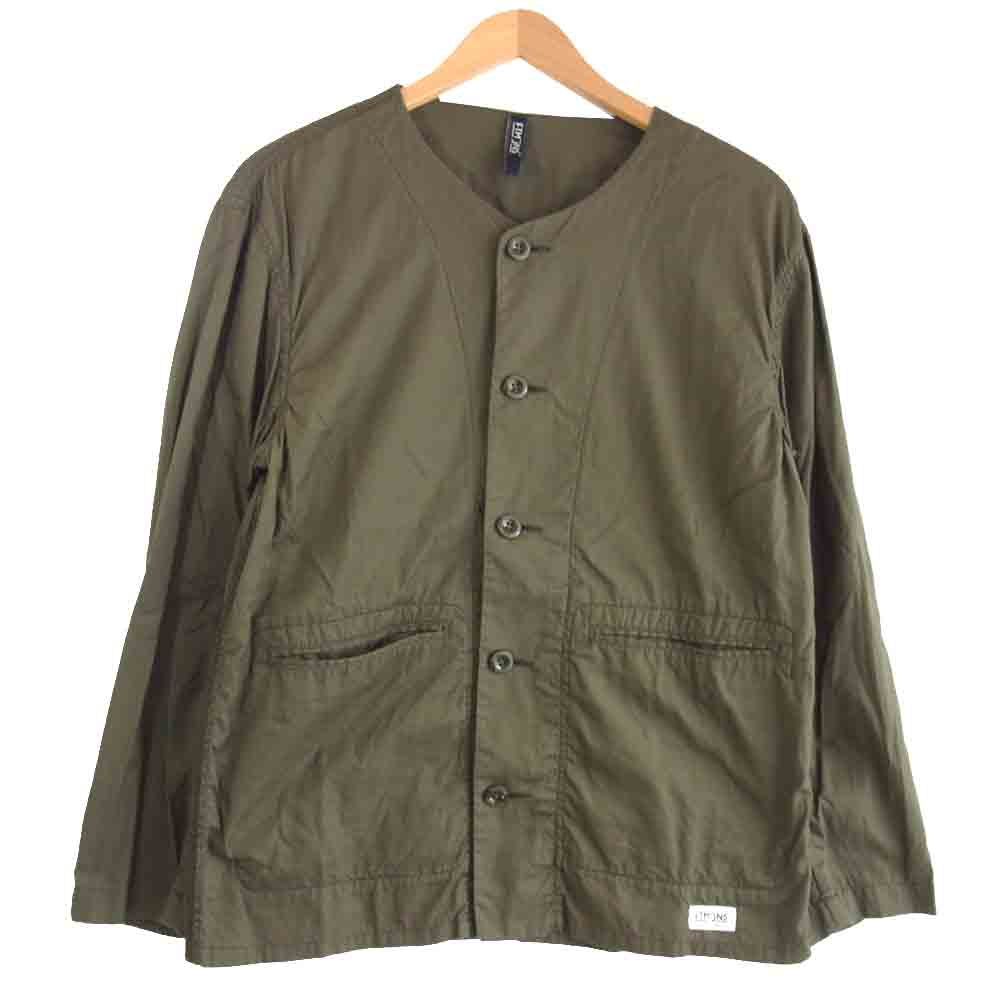 FACTOTUM ファクトタム FTMJNS ノーカラー シャツ ブラウン系 48【中古】