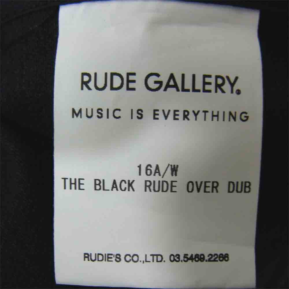 RUDE GALLERY ルードギャラリー THE BLACK RUDE OVER DUB 3B テーラード コート ブラック系 4【美品】【中古】