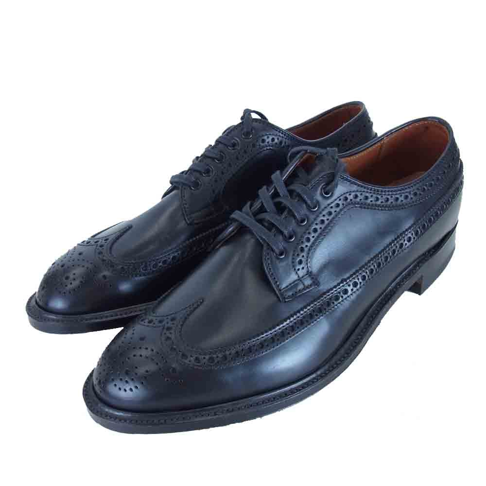 ALDEN オールデン N6512 × ナトリヤ モディファイド クロムエクセル ロング ウィングチップ シューズ ブラック系 9D【新古品】【未使用】【中古】
