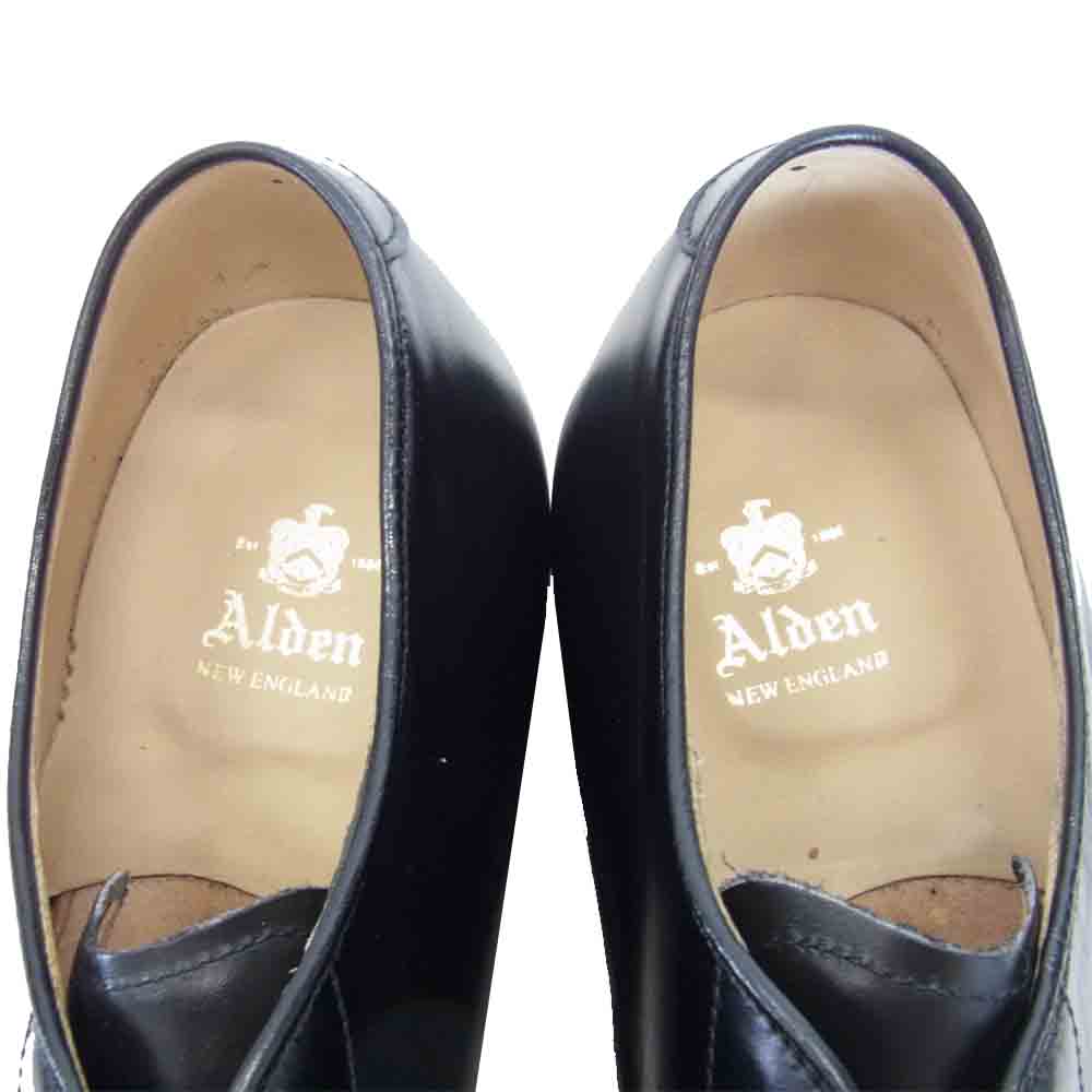 ALDEN オールデン 54411 Vチップ モディファイド カーフ シューズ ブラック系 9.5D【新古品】【未使用】【中古】