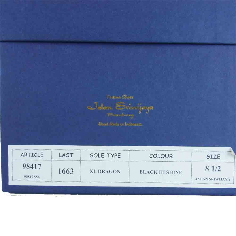 JALAN SRIWIJAYA ジャランスリウァヤ 98417 Uチップ シューズ ブラック系 8.5【美品】【中古】