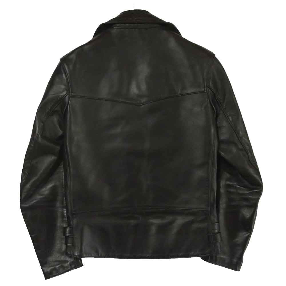 トリプルシックス 英国製 ダブル ライダース レザー ジャケット Leather Jacket ブラック系 34【中古】