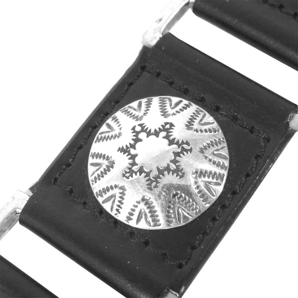 ツナイハイヤ Cracasso コンチョ ブレスレット ブラック×シルバー系【中古】