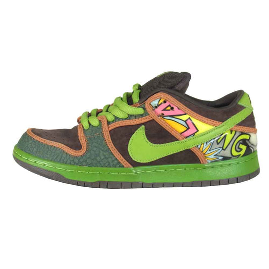 NIKE SB ナイキエスビー 789841-332 DUNK LOW PRM DLS SB QS DE LA SOUL デラソウル サファリ スニーカー グリーン系 US8.5【中古】