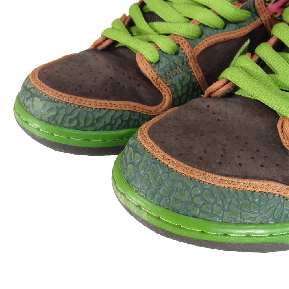 NIKE SB ナイキエスビー 789841-332 DUNK LOW PRM DLS SB QS DE LA SOUL デラソウル サファリ スニーカー グリーン系 US8.5【中古】