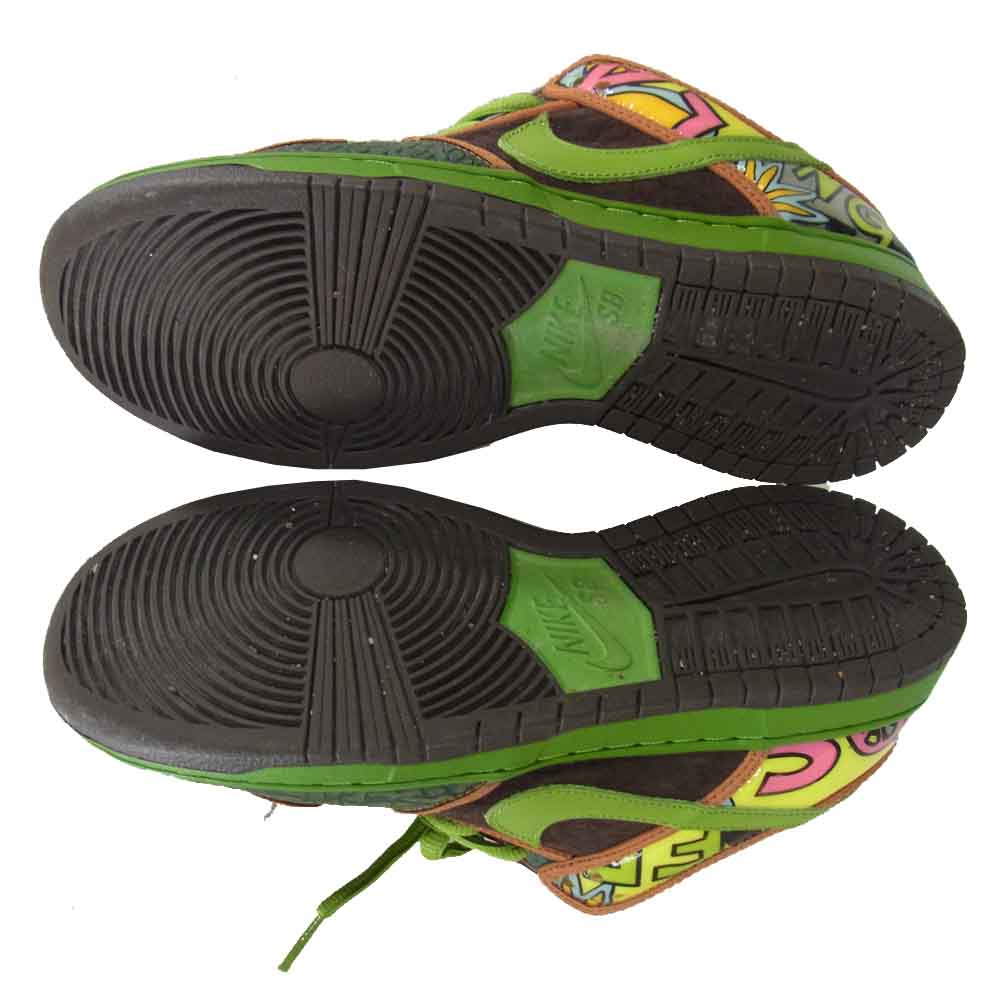 NIKE SB ナイキエスビー 789841-332 DUNK LOW PRM DLS SB QS DE LA SOUL デラソウル サファリ スニーカー グリーン系 US8.5【中古】