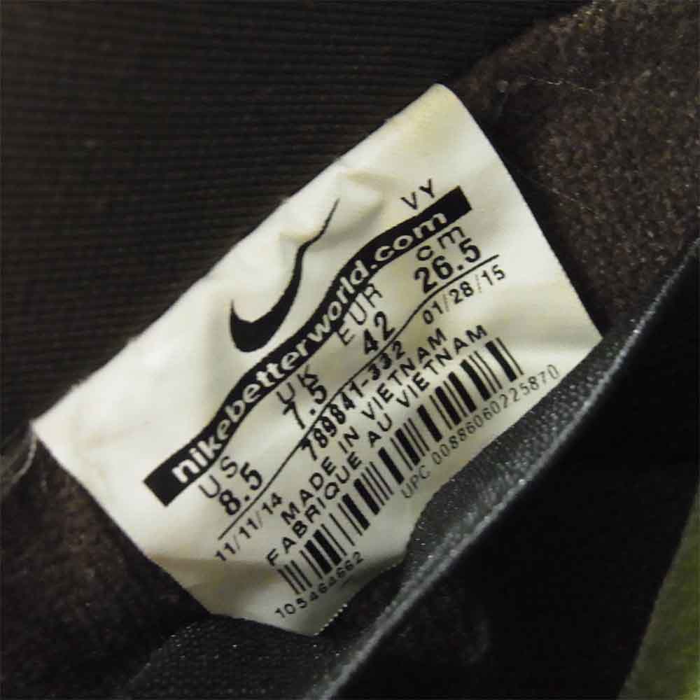 NIKE SB ナイキエスビー 789841-332 DUNK LOW PRM DLS SB QS DE LA SOUL デラソウル サファリ スニーカー グリーン系 US8.5【中古】