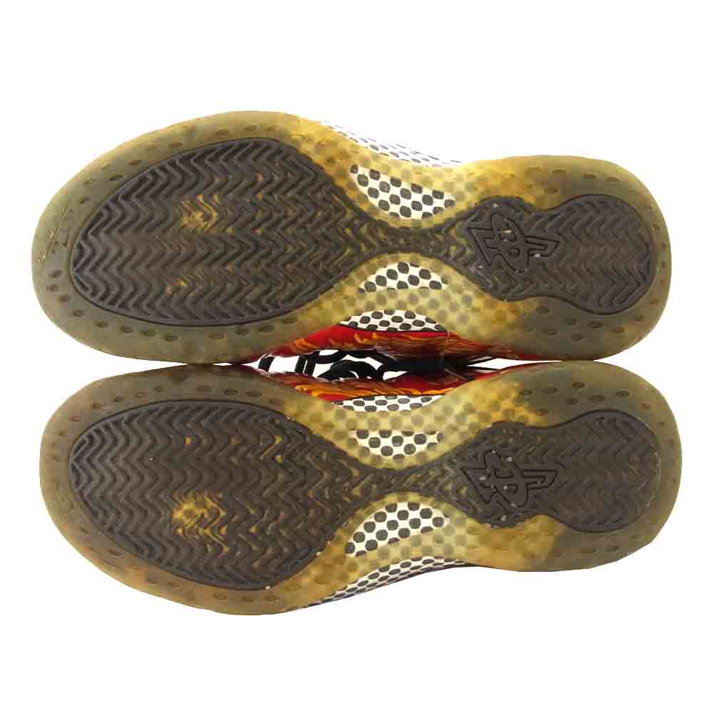 Supreme シュプリーム 14SS 652792-600 NIKE ナイキ AIR FOAMPOSITE 1 SUPREME SP ポジット ブラック系 レッド系 26cm【中古】