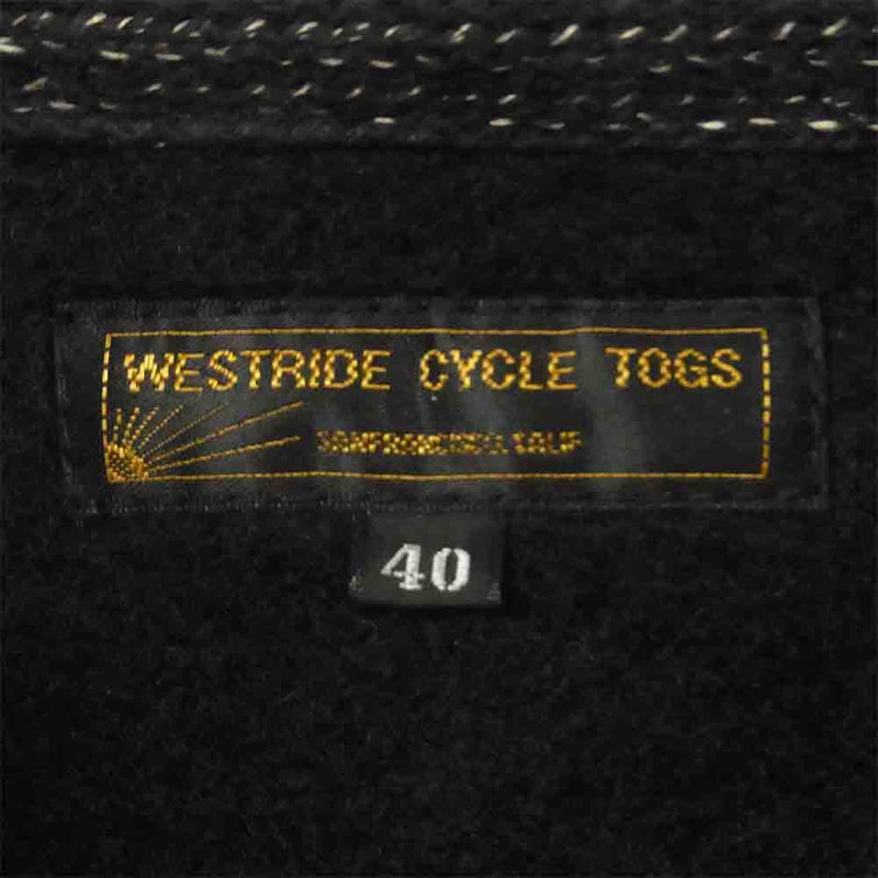 ウエストライド CYCLE TOGS ビーチクロス ジャケット ダークグレー系 40【新古品】【未使用】【中古】