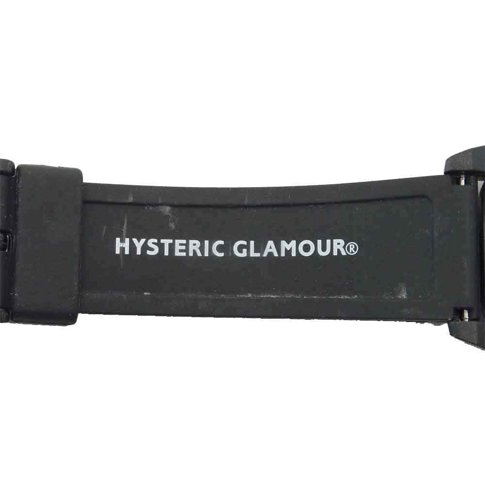 HYSTERIC GLAMOUR ヒステリックグラマー 01183QG04 Q&Q WOMAN ON SKULL SMILE SOLAR 腕時計 ウォッチ ブラック系 表記無し【中古】