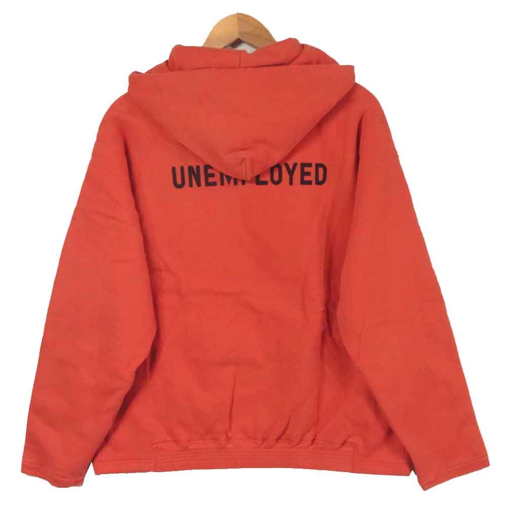 TENDERLOIN テンダーロイン T-PARKA UNEMPLOYED ロゴ スウェット プルオーバー パーカー コットン 日本製 レッド系 M【中古】