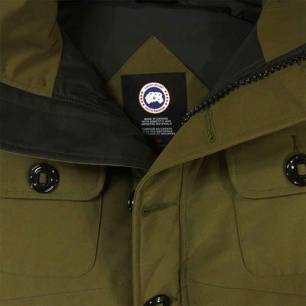 CANADA GOOSE カナダグース 2301JM 国内正規品 RUSSELL PARKA ラッセル パーカ ダウン ジャケット カーキ系 XS【極上美品】【中古】