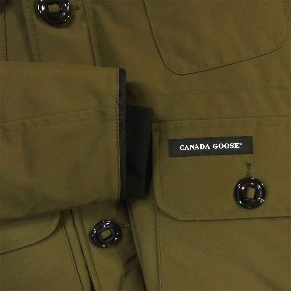 CANADA GOOSE カナダグース 2301JM 国内正規品 RUSSELL PARKA ラッセル パーカ ダウン ジャケット カーキ系 XS【極上美品】【中古】
