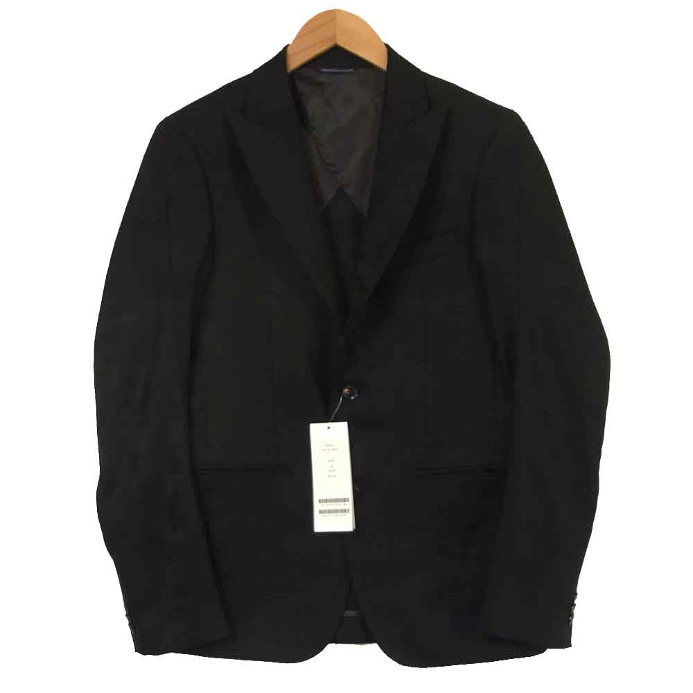 junhashimoto ジュンハシモト 1031610024 迷彩 ジャガード 2B テーラード ジャケット ブラック系 2【新古品】【未使用】【中古】