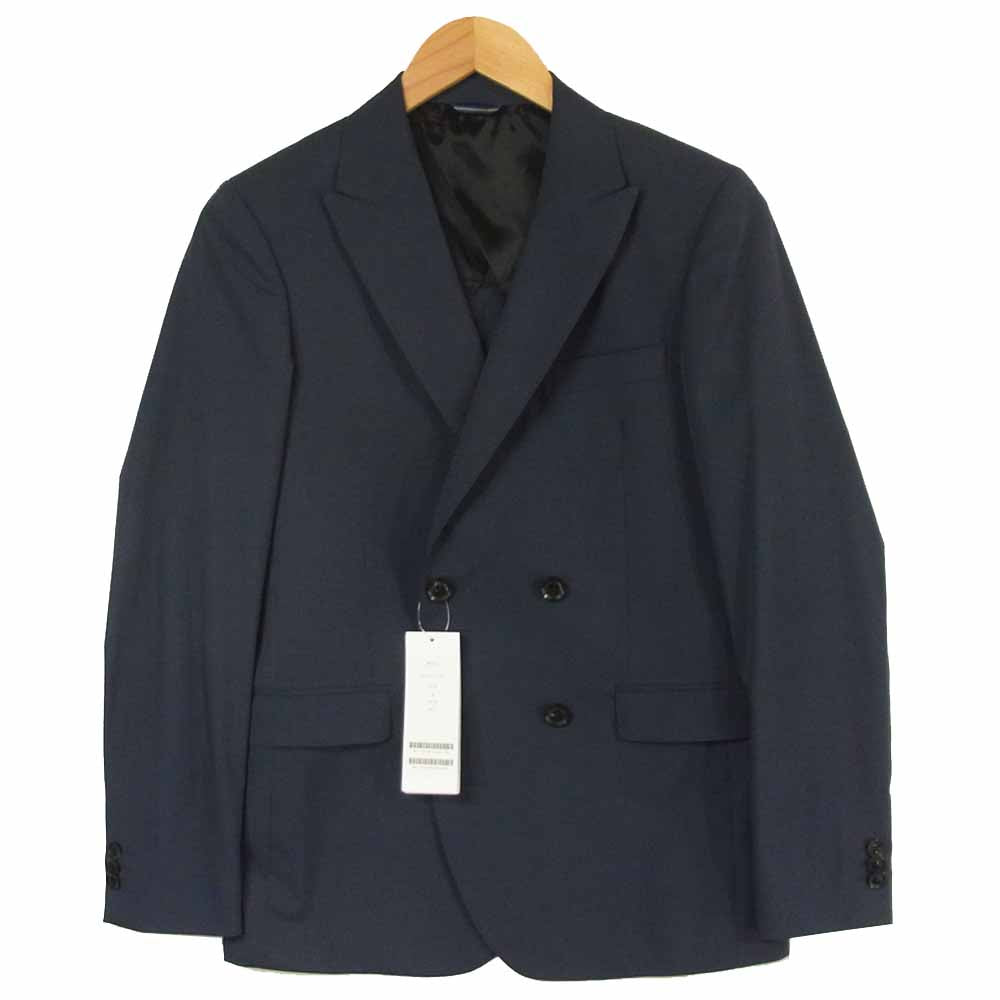 junhashimoto ジュンハシモト 1031610007 EASY DOUBLE JACKET イージー ダブル ジャケット ネイビー系 2【新古品】【未使用】【中古】