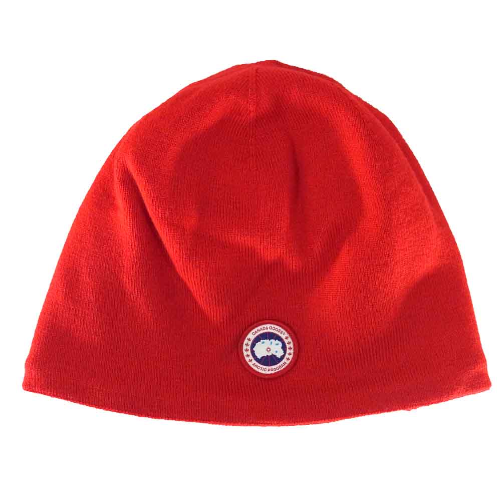 CANADA GOOSE カナダグース 5116M Standard Toque スタンダード トーク ニット キャップ レッド系【美品】【中古】