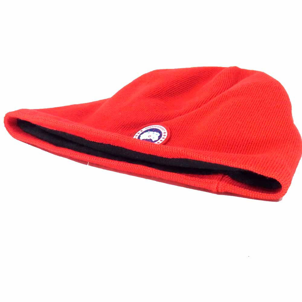 CANADA GOOSE カナダグース 5116M Standard Toque スタンダード トーク ニット キャップ レッド系【美品】【中古】