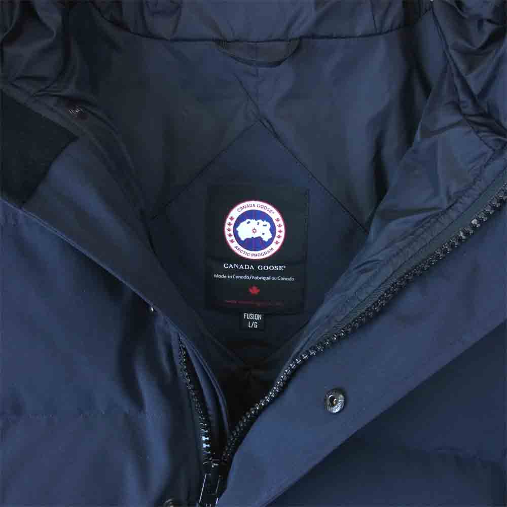 CANADA GOOSE カナダグース 3804JMA MACMILLAN PARKA マクミラン パーカ ダウン ジャケット ネイビー系 L【美品】【中古】