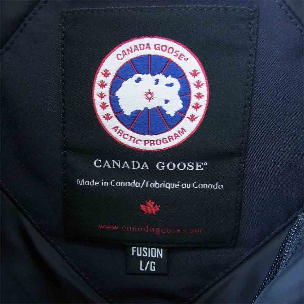 CANADA GOOSE カナダグース 3804JMA MACMILLAN PARKA マクミラン パーカ ダウン ジャケット ネイビー系 L【美品】【中古】
