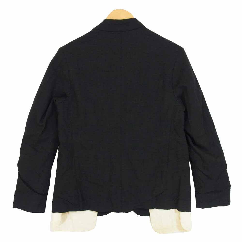 Paul Harnden ポールハーデン Men's Blazer Jacket カシミヤ混ウール グレンチェック ブレザー ジャケット ブラック系 XS【中古】