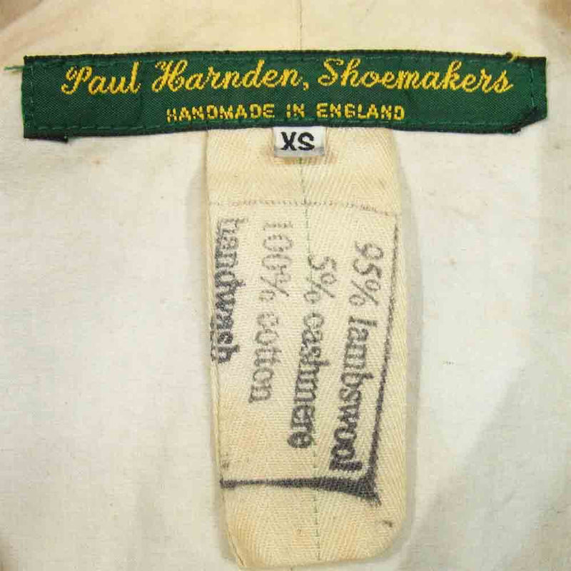 Paul Harnden ポールハーデン Men's Blazer Jacket カシミヤ混ウール グレンチェック ブレザー ジャケット ブラック系 XS【中古】