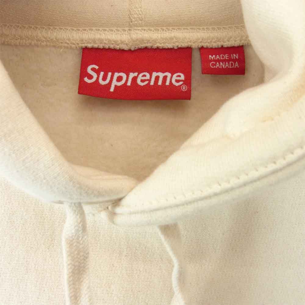 Supreme シュプリーム 20AW Cross Box Logo Hooded Sweatshirt Natural ボックスロゴ フーディー スウェット ベージュ系 S【新古品】【未使用】【中古】
