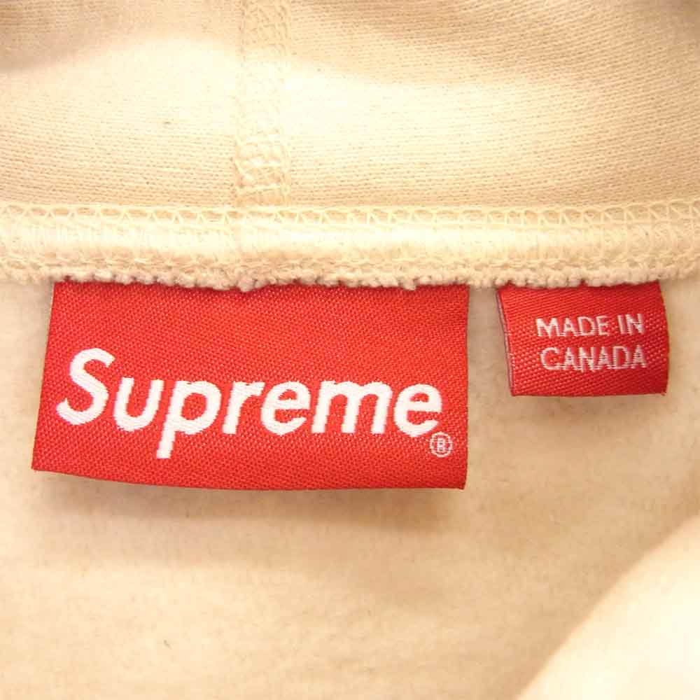 Supreme シュプリーム 20AW Cross Box Logo Hooded Sweatshirt Natural ボックスロゴ フーディー スウェット ベージュ系 S【新古品】【未使用】【中古】