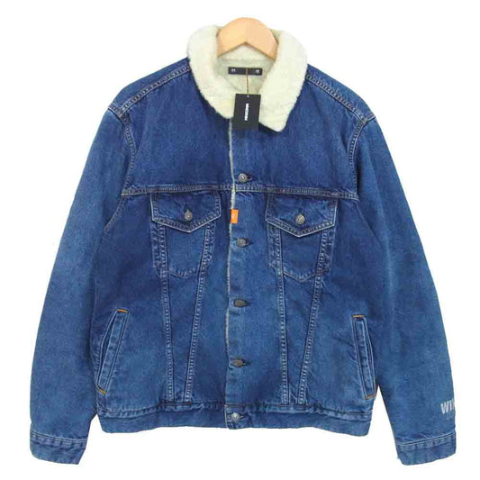 マインデニム 20MND-WAS001 × ウィンダンシー WIND AND SEA DENIM BOA GJKT ボア インディゴブルー系 4【新古品】【未使用】【中古】