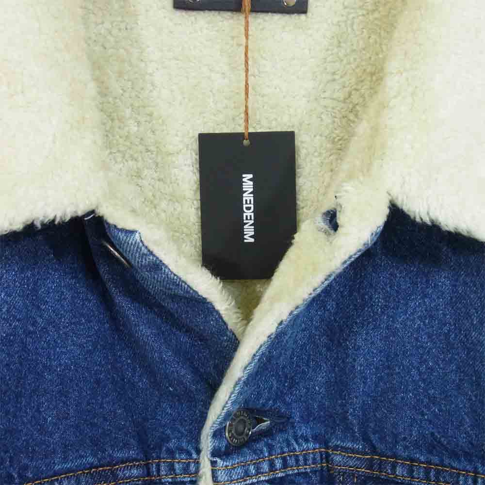 マインデニム 20MND-WAS001 × ウィンダンシー WIND AND SEA DENIM BOA GJKT ボア インディゴブルー系 4【新古品】【未使用】【中古】