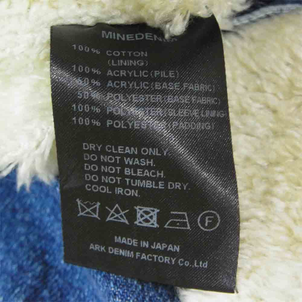 マインデニム 20MND-WAS001 × ウィンダンシー WIND AND SEA DENIM BOA GJKT ボア インディゴブルー系 4【新古品】【未使用】【中古】