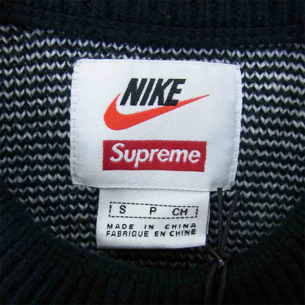 Supreme シュプリーム 19SS × ナイキ NIKE Swoosh Sweater スウォッシュ セーター ニット ブラック系【新古品】【未使用】【中古】