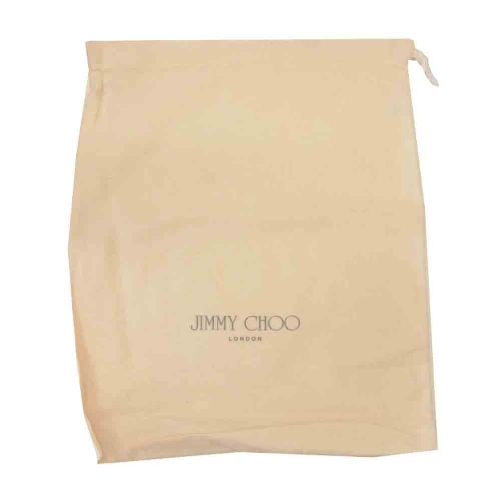 JIMMY CHOO ジミーチュウ BIKER LEATHER バイカー レザー ブラック系 37.5【中古】