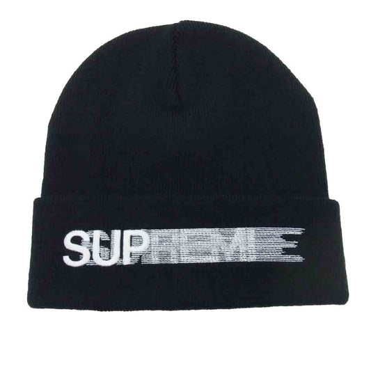 Supreme シュプリーム 20SS motion logo cap モーショ ン ロゴ ニット  ブラック系 表記なし【新古品】【未使用】【中古】