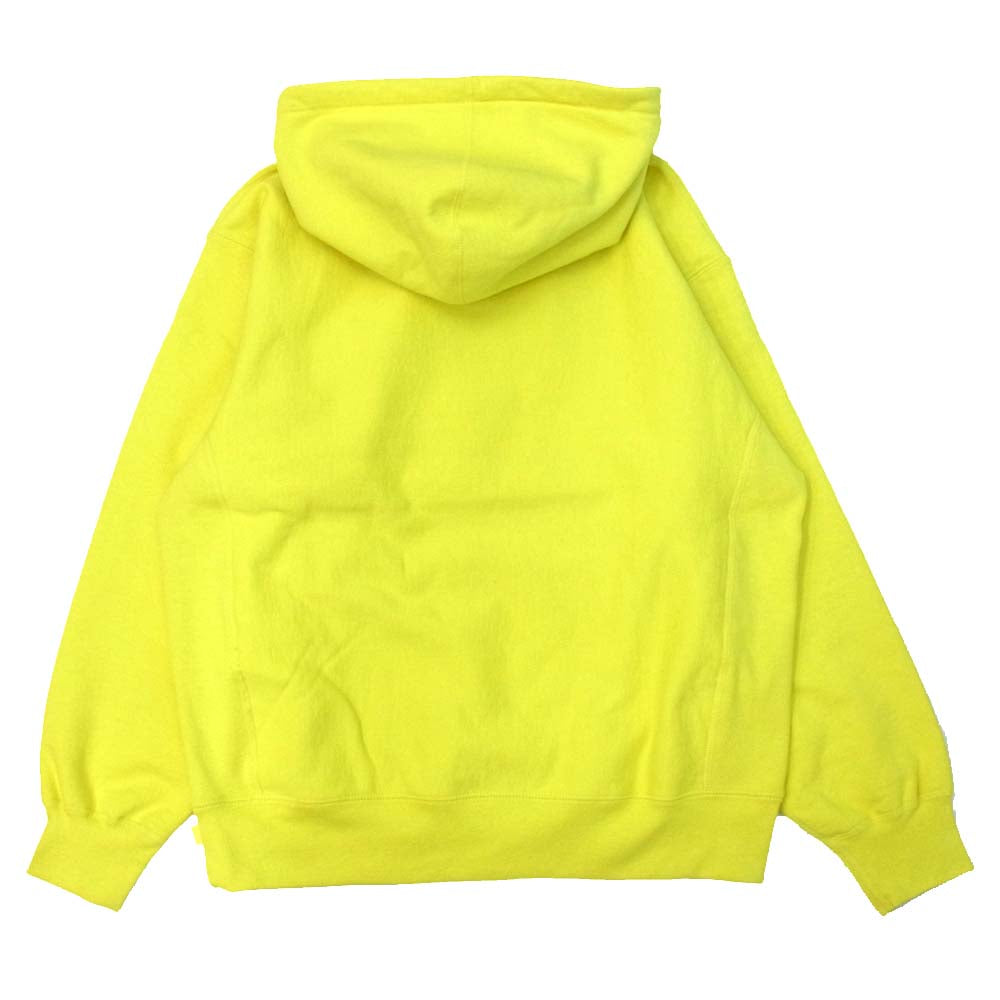 Supreme シュプリーム 20aw cross box logo hooded sweatshirt クロス ボックス ロゴ フーデッドスウェットシャツ プルオーバー イエロー系 M【極上美品】【中古】