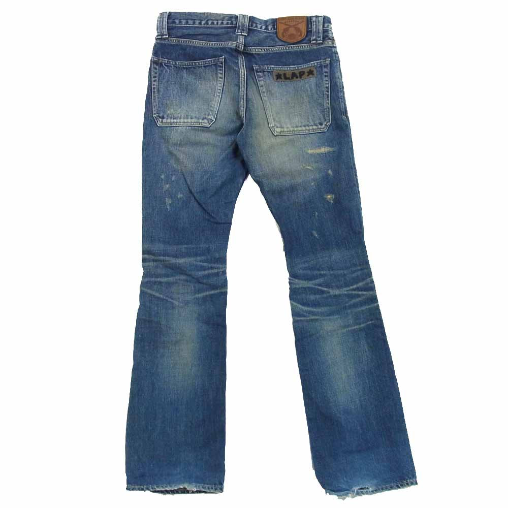 ROAR ロアー デニムパンツ ダメージ加工 刺繍 インディゴブルー系 1【中古】