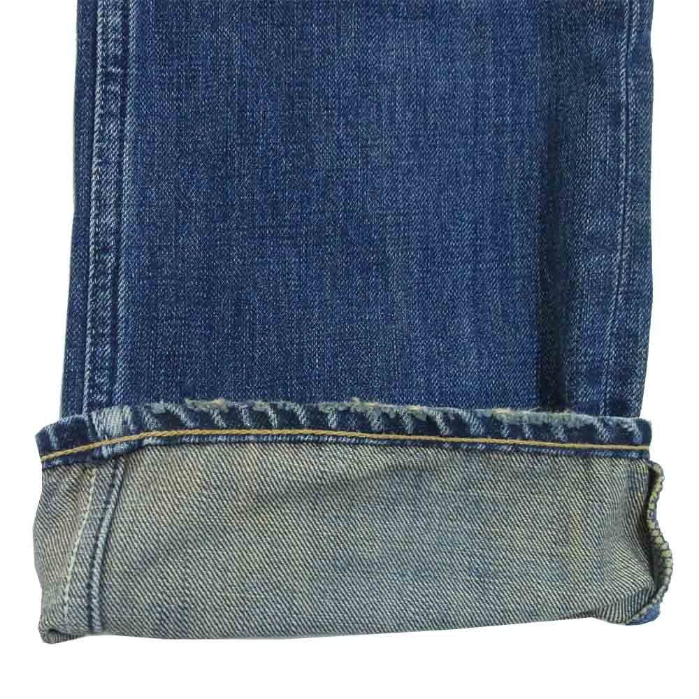 ROAR ロアー デニムパンツ ダメージ加工 刺繍 インディゴブルー系 1【中古】