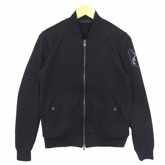 ROAR ロアー ボーダー ブルゾン ジップアップ ブラック系 2【中古】