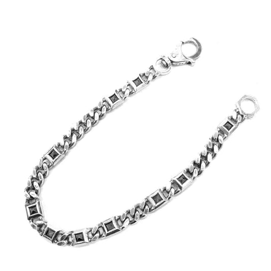 PUERTA DEL SOL プエルタデルソル 1クリップ シルバー ウォレットチェーン シルバー系【中古】