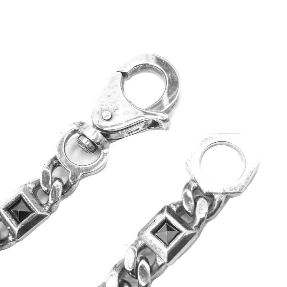 PUERTA DEL SOL プエルタデルソル 1クリップ シルバー ウォレットチェーン シルバー系【中古】