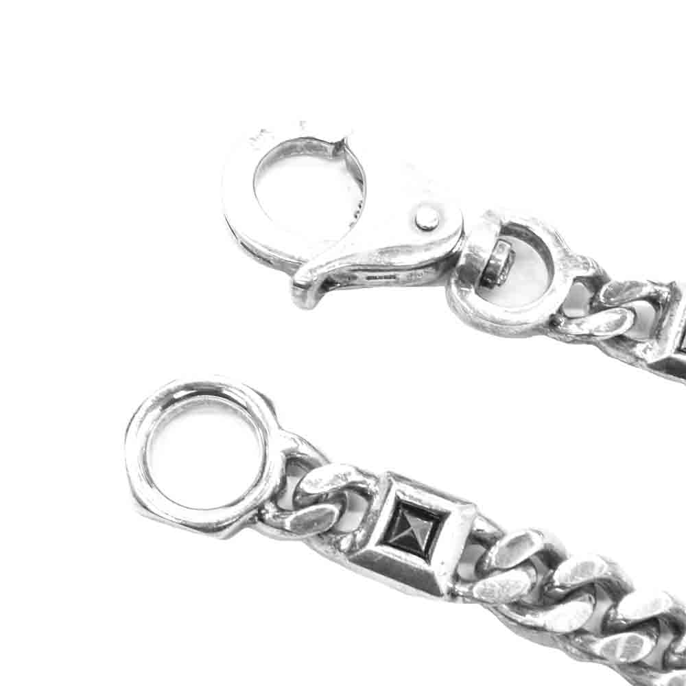 PUERTA DEL SOL プエルタデルソル 1クリップ シルバー ウォレットチェーン シルバー系【中古】