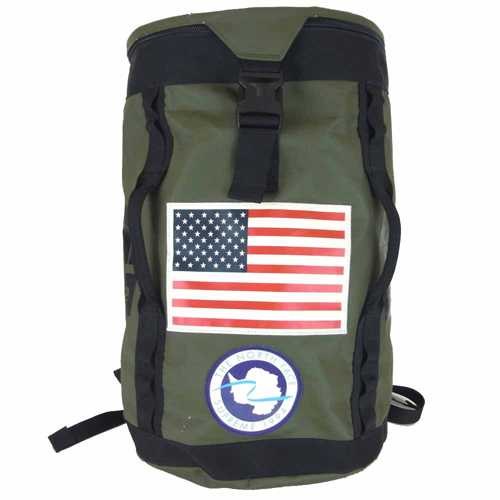 Supreme シュプリーム 17SS × ノースフェイス Trans Antarctica Expedition Big Haul Backpack バックパック リュック オリーブグリーン系 表記なし【中古】